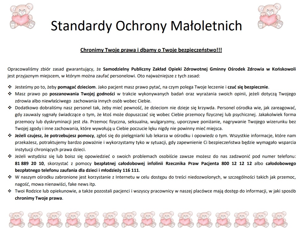 Standardy Ochrony Małoletnich